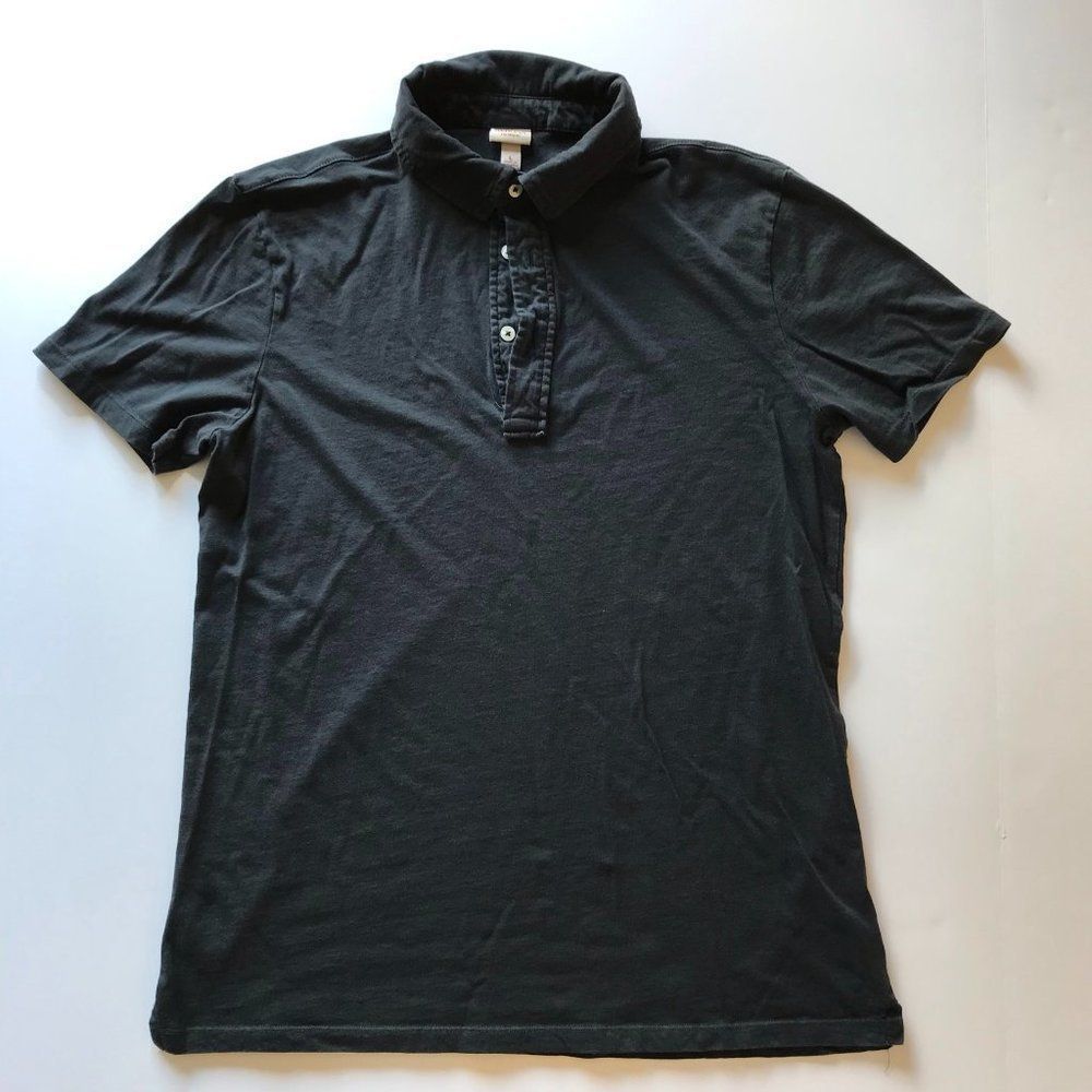 Merona Men's Short Sleeve Collared Shirt, Navy, L (y69)
